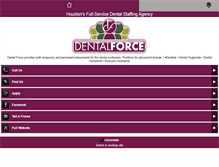 Tablet Screenshot of dentalforcetx.com